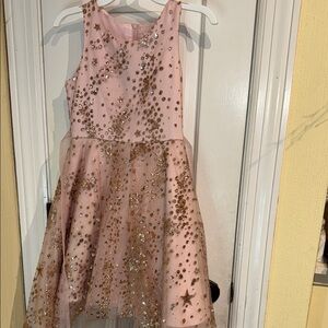 Pink and Gold Sequin Dress